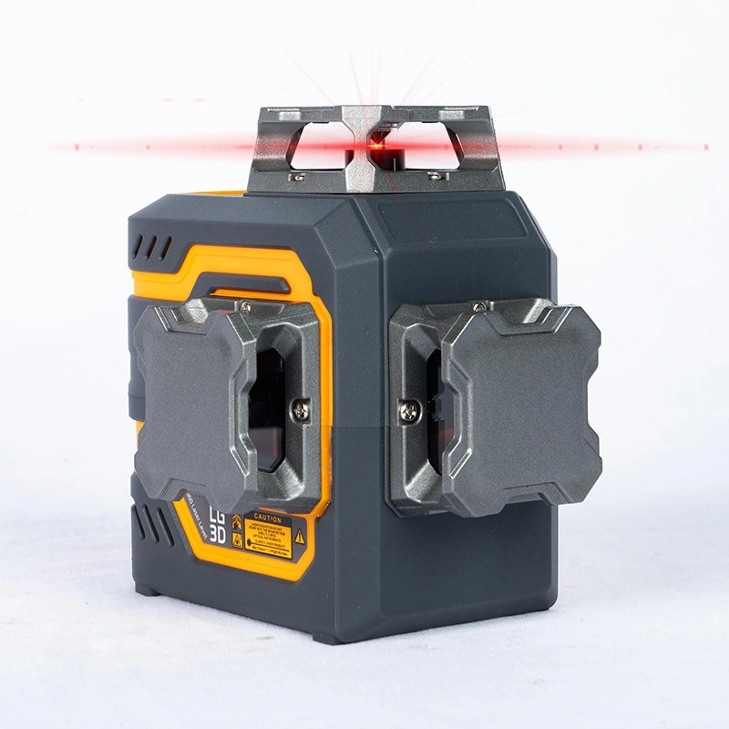 3x360 ° Wbudowany poziom lasera z baterii litowej