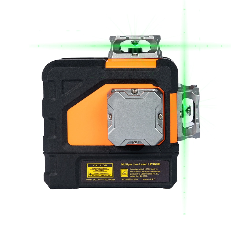 3x360 ° Zielony poziom lasera