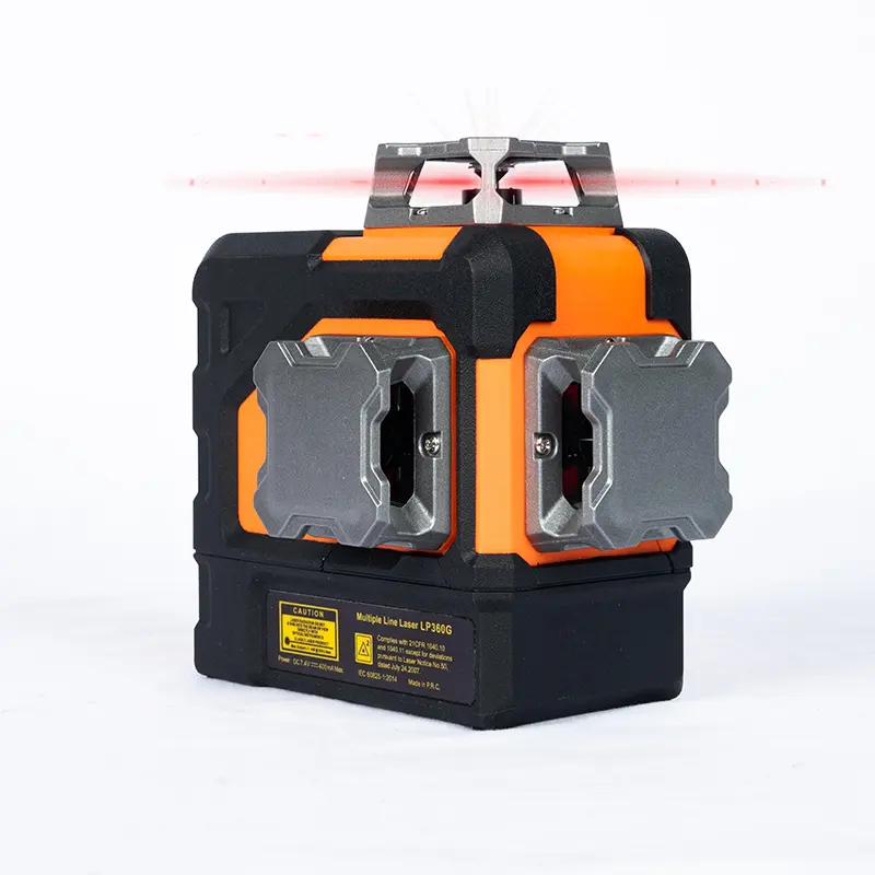 3x360 ° czerwony poziom lasera